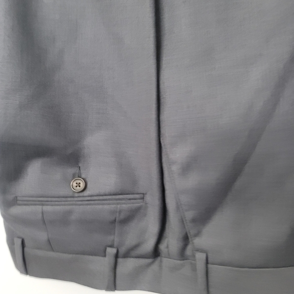 Ralph Ralph Lauren Slim-Fit Suit Set Solid Flat Front Pants Wool Suit - Picture 8 of 11